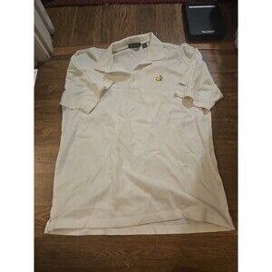 VTG Masters Collection Golf Polo Men's Large White Two-Ply Mercerized Shirt